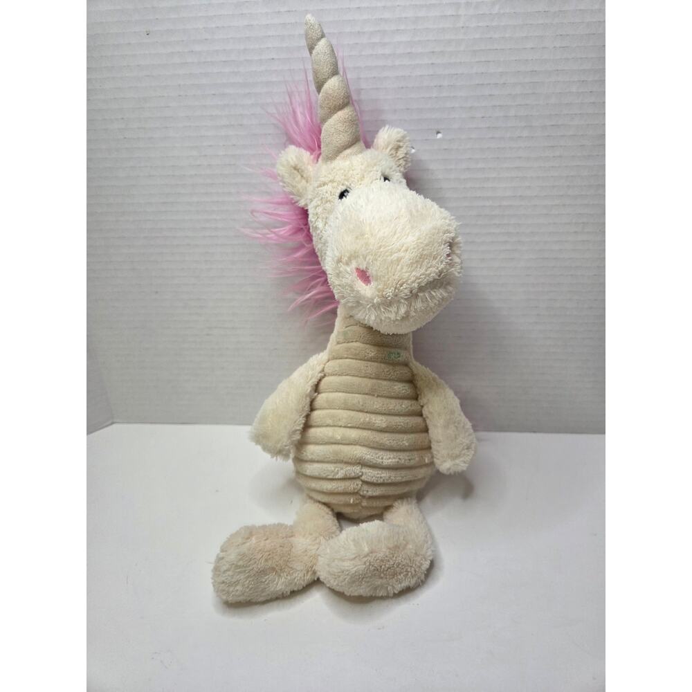 Jellycat Fuddlewuddle Unicorn Plush Stuffed Animal Toy Pink Mane
